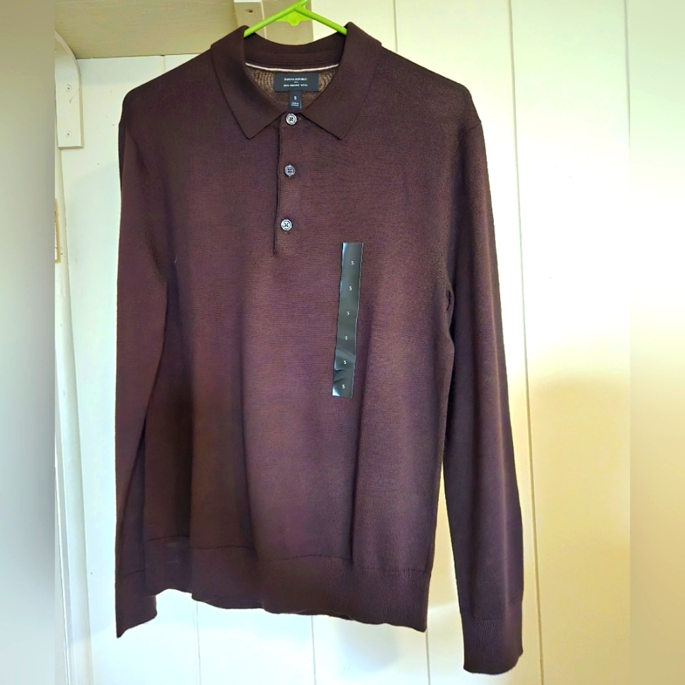 Men's Banana Republic Long Sleeve Polo